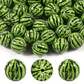 15Pcs Acrylic Beads Round 16mm Summer Watermelon Print Fit for DIY Jewelry Bracelet Necklace Keychain Beadable Pens Mobile Phone Chain Making Cute - color: Watermelon