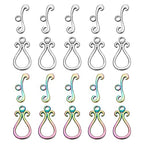 SUNNYCLUE 1 Box 10 Sets Toggle Clasps Toggle Jewelry Clasps Teardrop 304 Stainless Steel Toggle Clasp T-Bar Connectors OT Clasps for Jewelry Making Women Adults DIY Necklace Bracelet Crafts Supplies