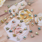 100pcs Mix Picture Enamel Gold Our Lady Miraculous Medal Floral Rosary Centerpiece Cross Jesus Virgin Mary Catholic Alloy Crucifix Charms for DIY Jewelry Making 12mmx16mm(A588)