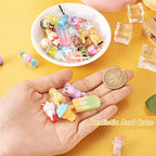 Craftdady Resin Plastic Miniature Food Snack Pendants Charms Ice Drink Juice Pendants Cute Bottle Fruit Keychain Charms Hang Ornament for DIY Craft Earring Bracelet Necklace Jewelry Making - color: Mixed Color Boba Tea & Ice Cream