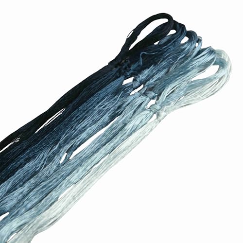 8 Skeins Mulberry Silk Floss Embroidery Thread Floss-Cross Stitch Threads China Silk Woven Jewelry Threads DIY Sewing Kits (08) - color: 08