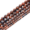 10mm Blue Gold Sand Stone Mixed Sandstone Beads Round Semi Precious Gemstone Loose Beads for Jewelry Making 14"(36-38pcs/strand) - color: Mixed Sandstone, size: 10mm
