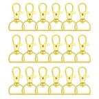 50Pcs Swivel Clasp Hooks D Ring Key Chain Clips, Metal Lobster Claw Clasps Trigger Clip Lanyard Snap Hook for Keychains Making Purse Hardware DIY Crafts 1 Inch (Gold) - color: Gold