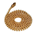 Titanium Stainless Steel Small Beads Ball Chain Necklace for Men Women 24-38 Inches Silver Black Gold - color: Gold, 3mm wide