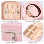 Travel Jewelry Case Box Organizer, Personalized Gifts for Women Wife Mom Aunt, Mothers Day Mom Gifts from Daughter Son, Bridal Shower Giftware for Women, Bridesmaid Proposal Unique Presents, Initial O - style: O