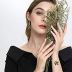 WOCRAFT 100 Pcs Assorted Gold Plated Mixed Enamel Flower Charms for Jewelry Making Necklace Bracelet Earring (M304)