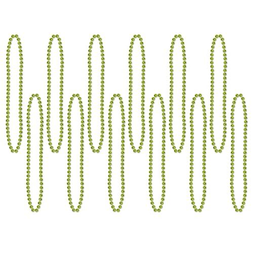 Party Beads - Small Round - size: 12-Pack, style: Light Green (12-Pack)