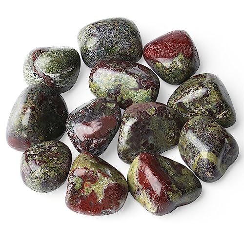 YATOJUZI Dragon's Blood Healing Crystals Bulk Tumbled Polished Natural Pocket Stones Crystal for Energy Reiki Tumbling Cabbing Balancing Decoration Home Decor Gemstones Meditation Therapy Gift - color: Dragon's Blood, size: 100g