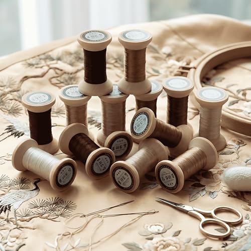 Natural 100% Mulberry Handmade Embroidery Silk Thread Silk Floss (24) - color: 24