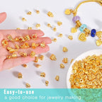 Stino Metal Spacer Bail Beads, 140Pcs (Gold Plated) - color: Gold