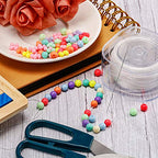 Yaomiao 90 m 0.8 mm Elastic String Elastic Bead Cord Clear Stretchy Bracelet Beading Thread with Beading Needle for Jewelry Bracelet Making