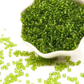 Light Green Glass Seed Beads 5000 Pcs, 3mm Small Craft Pony Beads Bulk for Bracelets, DIY Necklace Ring Waist Chain - color: Light Green