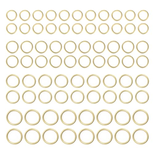 4/6/8/10MM 950PCS 14K Gold Jump Rings for Jewelry Making Non Tarnish Small Open Gold Filled Jump Rings for Necklace Earrings Bracelet Key Chains and DIY Craft - size: 4/6/8/10MM-950PCS