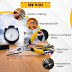 BOOSDEN 5" Needle Nose Pliers 2-Pack, Small Jewelry Pliers Set with Side Cutter, Mini Precision Pliers for Beginner Jewelry Making, Electronics Repair, DIY Crafts - Essential Home Tool Kit - size: 5''-2 pack
