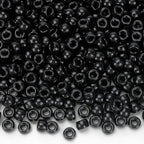 IOOLEEM Black Pony Beads,1200pcs Beads for Bracelets Making & Hair braiding, Kandi Friendship Bracelets & Jewelry Making. - color: Black