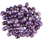 SUNYIK Amethyst Large Hole (5mm) Barrel Rondelle Loose Charms European Bead fits Bracelet,Jewelry Makings Pack of 20 - color: Purple-Amethyst, size: 16x5mm