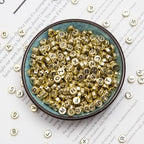 1000pcs Gold Letter Beads for Bracelets, 4x7mm Black Alphabet A-Z Beads for Jewelry Making Friendship Bracelets (4 * 7 Gold) - color: 4x7mm gold