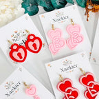 Xaekicr Heart Lock and Key Clay Cutters Set – 3PCS Polymer Clay Cutters for Earrings, Valentine’s Day Clay Earring Cutters, Polymer Clay Molds for Jewelry Making, Clay Tools - color: M color