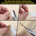 SPEEDWOX Duck Bill Fine Pliers - Flat Nose Chain Nose Pliers for Jewelry Making - 5 Inch Mini Precision Smooth Flat Jaws Non-slip Damping Handles - size: Flat Nose Pliers