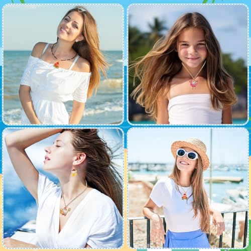 MARFOREVER 40 Pcs/20 Pairs Christmas in July Charms, Summer Christmas Enamel Charm Holiday in July Beach Hawaiian Pendants for Bracelet Necklace Earrings Making Accessories - style: Christmas in July