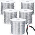 Funrous 5 Rolls 5 Size Jewelry Wire 18, 20, 22, 24, 26 Gauge Copper Wire Kit Jewelry Beading Bendable Craft Metal for Making Crafts, Sculpting with a Pliers(Silver) - color: Silver