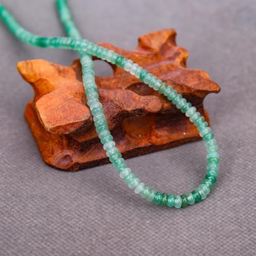 BONNY BOXX 1 Strand (150PCs) Natural 2 * 4mm Green Aventurine Rondelle Beads, Natural Abacus Disk Stone Beads Loose Spacer Gemstone for DIY Bracelet Necklace Jewelry Making - color: Green Aventurine, size: 2*4MM