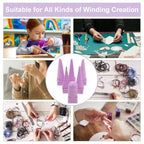 NUOBESTY 1set High-Precision Wire Shaping Mandrel Kit for Jewelry Making for Wire Bending and Crafting Earrings and Necklaces and Ergonomic Design for Projects