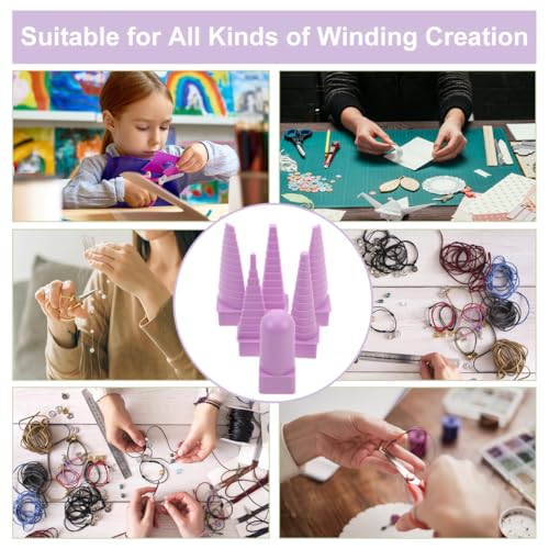 NUOBESTY 1set High-Precision Wire Shaping Mandrel Kit for Jewelry Making for Wire Bending and Crafting Earrings and Necklaces and Ergonomic Design for Projects