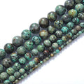 Natural Stone Beads 8mm African Turquoise Stone Round Loose Beads Crystal Energy Stone Healing Power for Jewelry Making DIY,1 Strand 15" - color: African Turquoise, size: 8MM