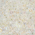 John Bead Czech Glass Seed Beads 6/0 Crystal AB Beads for Jewelry Making Crafts, 23g Vial - color: Crystal AB