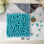 Turquoise Beads Bulk 10mm - 280pcs Natural Semi-Precious Gemstone Round Space Loose Beads for Jewelry Making, Bracelets, Necklaces, Earring, DIY Handmade Crafts, Healing Stone Gifts - color: Turquoise Round 10mm