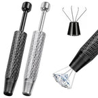 Piercing Ball Grabber Tool, 4-Claw Stainless Steel Jeweler Pick Up Tools,Septum Ball Screw Tool for Piercing Changing/Removal/Holder,Earring Pearl Grabber for Jewelry/Electronic Component - color: 1pc Silver, 1pc Black
