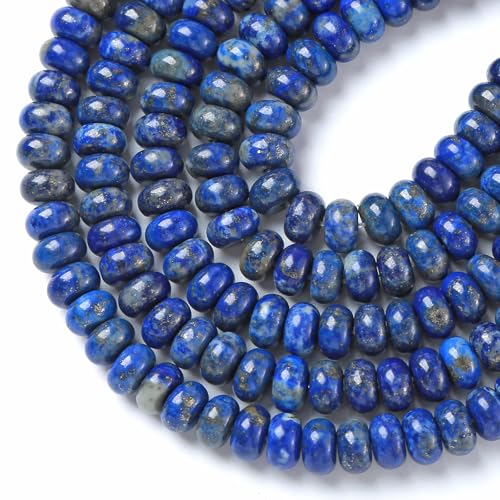 5x8MM 72PCS Lapis Lazuli Tube Rondelle Abacus Disk Spacer Loose Beads for Jewelry Making - color: Lapis Lazuli, size: 5x8mm abacus-shaped