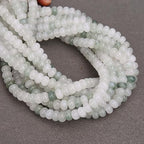 BONNY BOXX 1 Strand Natural 5 * 8mm Iceberg Jade Rondelle Beads, Natural Abacus Disk Stone Beads Loose Spacer Gemstone for DIY Bracelet Necklace Jewelry Making - color: Iceberg Jade, size: 5*8MM