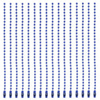 MECCANIXITY Ball Bead Chain Beaded Necklace Chains 5 Inch Adjustable Metal Ball Chains 2.4mm/0.1inch Keychain for Jewelry Making,DIY Craft Projects,Pack of 36(Blue) - color: Blue