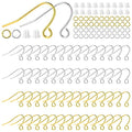 1800Pcs Earring Hooks for Jewelry Making Kit,Hypoallergenic Ear Wires Fish Hooks with Jump Rings and Earring Backs,Earring Findings French Earring Hooks for DIY Earrings Making Supplies(Silver,Gold) - color: 1800Pcs Gold,Silver