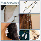 220Pcs Head Pins 18K Gold Plated Flat Head Eye Pins Jewelry Pins Needles 50mm for Earring Charms Pendants Necklace Jewelry Making Findings Accessory Supplies DIY Craft - size: 50x0.5mm