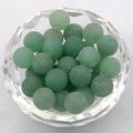 AD Beads Natural Matte Frosted Gemstone Round Spacer Loose Beads 4mm 6mm 8mm 10mm 12mm (8mm, Matte Green Aventurine) - color: Matte Green Aventurine, size: 8mm