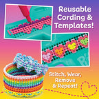 Just My Style Fashion Punch Style & Stitch Loom, Friendship Bracelet Kit, Jewelry Making Activity, Great for Birthday Parties, Sleepovers & Travel, Arts & Crafts for Kids Ages 6, 7, 8, 9 - style: Punch