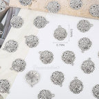 Framendino, Round Flat Seashell Charms Antique Metal Starfish Linking Charm Tibetan Sand Dollar Pendant for Jewelry Making - color: 100 Pack, size: Large