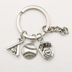 Youdiyla 60pcs Baseball Theme Charms Collection - Mixed Antique Silver Bat Glove Ballgame Sports Ball Softball Metal Alloy Pendants for Jewelry Making DIY Findings (HM130) - color: Baseball Charms