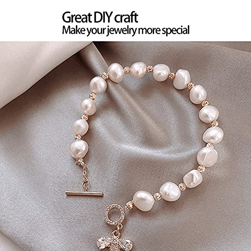 Round Toggle Clasps, Stainless Steel Toggle Clasps Rose Gold Jewelry Clasps for Necklace for Bracelet
