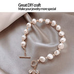 Round Toggle Clasps, Stainless Steel Toggle Clasps Rose Gold Jewelry Clasps for Necklace for Bracelet