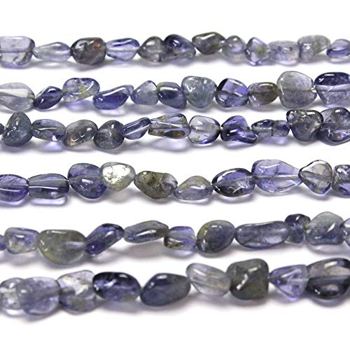 MJDCB Natural Irregular Shape Stone Beads 6-8mm Cordierite Gemstone Energy Cured for Jewelry Making Necklaces - color: Cordierite