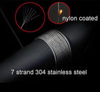 Nylon Coated Stainless Steel Thread for Jewelry Making Beading Cord for Necklace Making 0.3mm*50m - size: 0.3mm