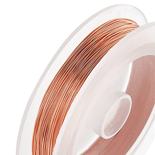 BENECREAT 26 Gauge Jewelry Beading Wire Tarnish Resistant Copper Wire Craft Wire for Beading Wrapping, Jewelry Making, 197 Feet/66 Yard - color: Copper, size: 26-gauge(197-feet/66-yard)