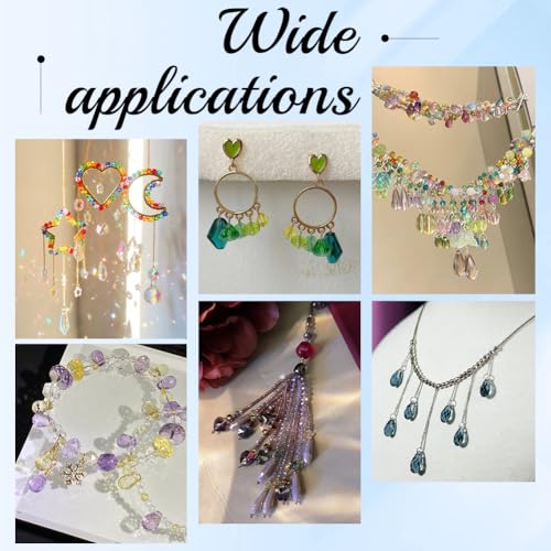 PH PandaHall 70pcs 14 Colors Faceted Teardrop Charms 20mm AB Color Glass Crystal Pendants, Glass Charms Beads Dangle Pendants for Necklace Earring Bracelet Jewelry Craft Making