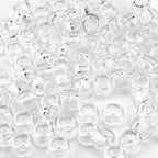 QPIXVB 1100PCS Clear Pony Beads,Kit Beads for Bracelets Making,Clear Bead for Hair,Bead for Keychain Necklace Making,Jewelry Making,Crafts,Necklace Keychain Charms Making Supplies - color: transparent beads