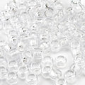 QPIXVB 1100PCS Clear Pony Beads,Kit Beads for Bracelets Making,Clear Bead for Hair,Bead for Keychain Necklace Making,Jewelry Making,Crafts,Necklace Keychain Charms Making Supplies - color: transparent beads