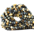 60PCS 6mm Natural Dream Tiger Eye Stone Round Loose Beads for Jewelry Making DIY Bracelet Necklace Materials 1 Strand 15" - color: Dream Tiger Eye, size: 6mm